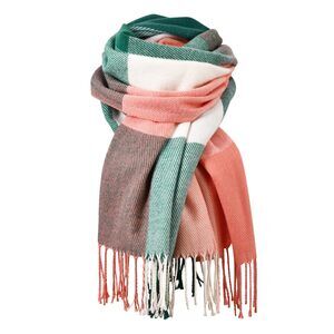 3814 Scarf For Women - Women's Fall Winter Scarfs, Classical Scottish Checked